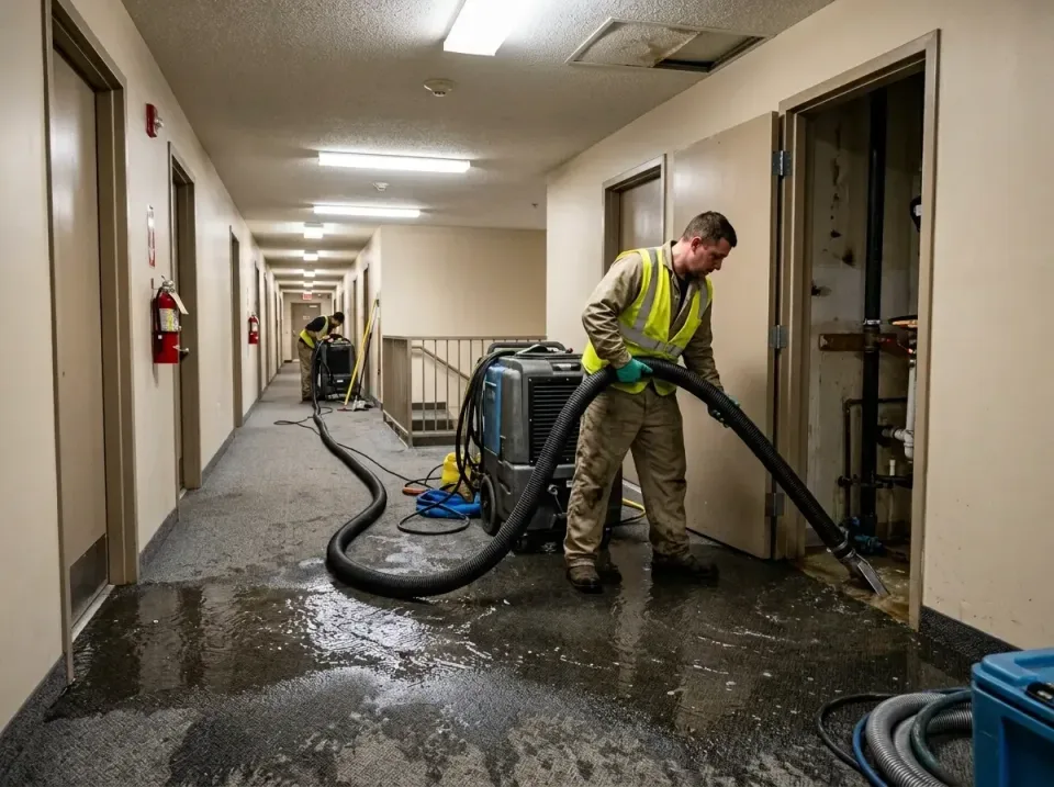 multi-unit-apartment-hallway-f-005 — frequently asked questions, Emergency Burst Pipe Water Extraction & Removal in Wonder L…
